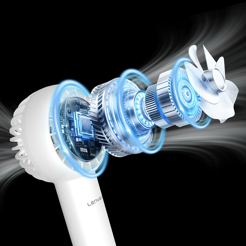 Lenyes LHF15 | 3 Kademeli 6000 RPM 1200mAh Portatif Mini El Fanı