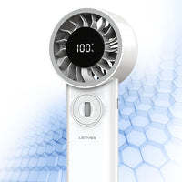 Lenyes LHF18 Dijital LED Göstergeli Yüksek Hızlı Portatif Soğutucu El Fanı 10000 RPM