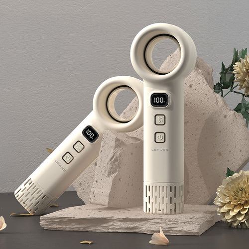 Lenyes LHF21 Dijital LED Göstergeli Bıçaksız Portatif Soğutucu El Fanı 36000 RPM
