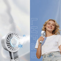 Lenyes LHF23 Dijital LED Göstergeli Buz Kompresli Portatif Katlanabilir Soğutucu El Fanı
