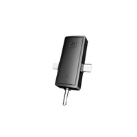 Lenyes LM202 3 in1 Type-C & Lightning & 3,5mm Portlu Kablosuz Yaka Mikrofonu