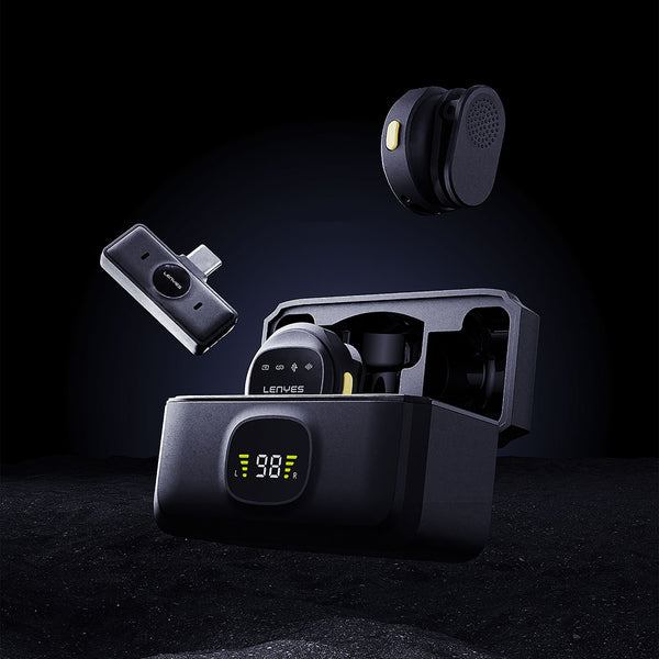 Lenyes LM204-TC Type-C Kablosuz Yaka Mikrofonu