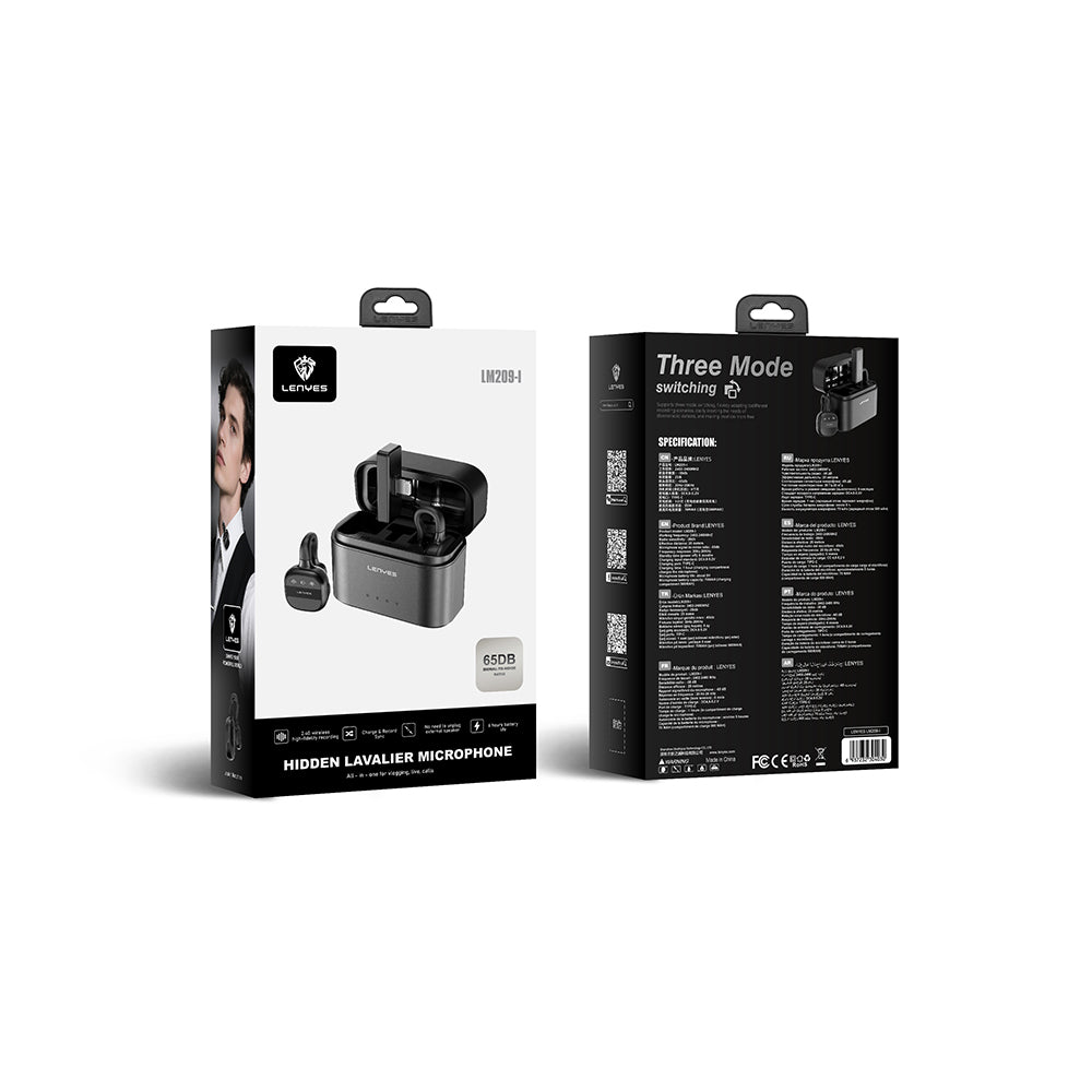 Lenyes LM209 | Lightning Portlu Kablosuz Yaka Mikrofonu 25m