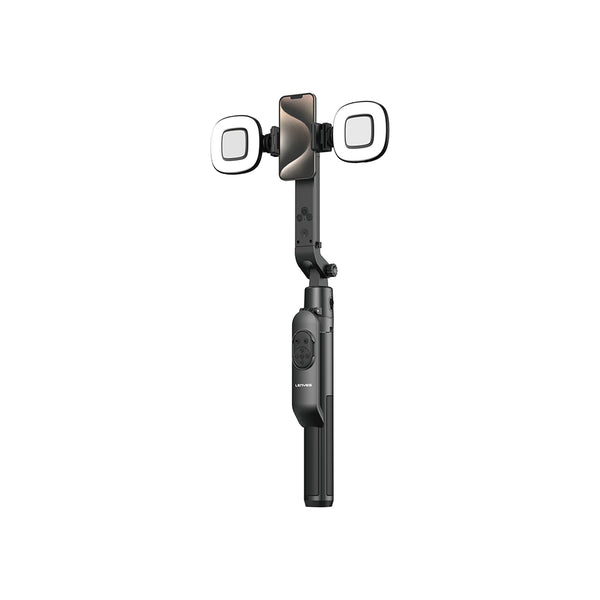 Lenyes LPH119 | Yapay Zeka Destekli Dolgu Işıklı 360° Dönebilen Selfie Çubuğu ve Tripod