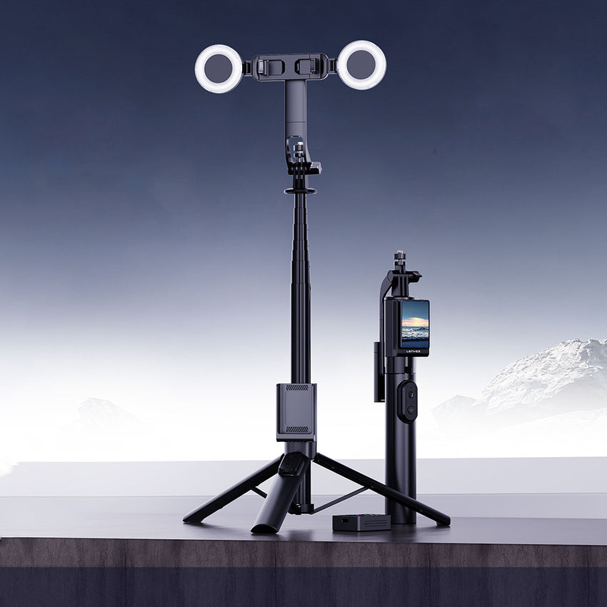 Lenyes LPH120 | Uzaktan Kumandalı Ekranlı Tripod ve Selfie Çubuğu
