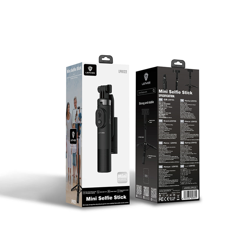 Lenyes LPH122 | Bluetooth Kumandalı Mini Tripod ve Selfie Çubuğu