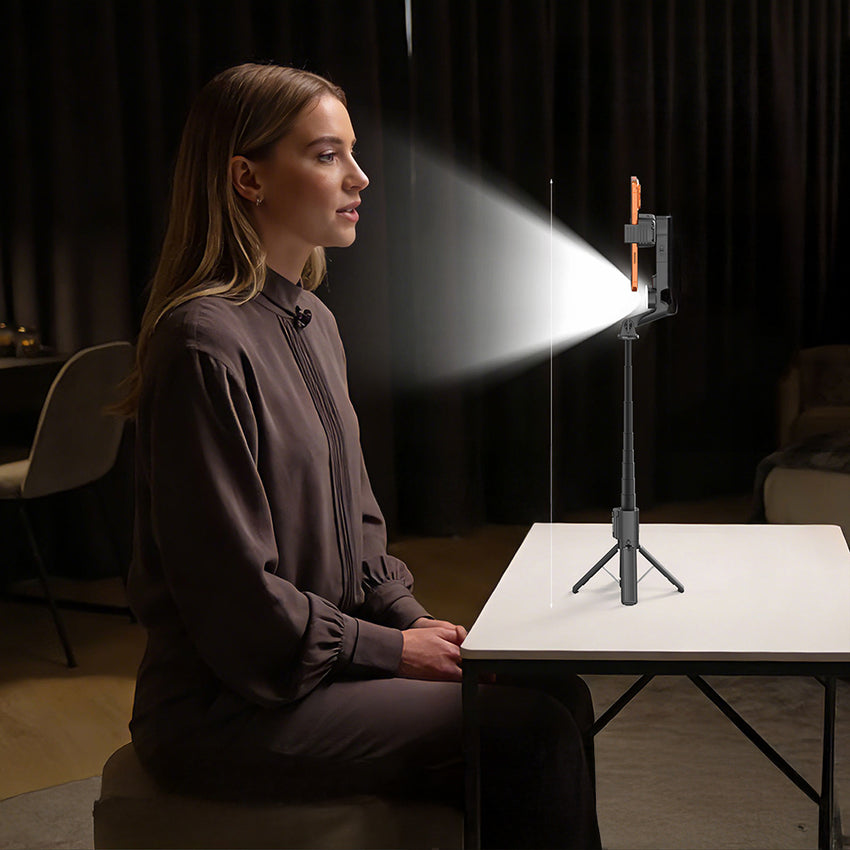 Lenyes LPH124 RGB Dolgu Işıklı Teleskopik Tripod ve Mini Selfie Çubuğu