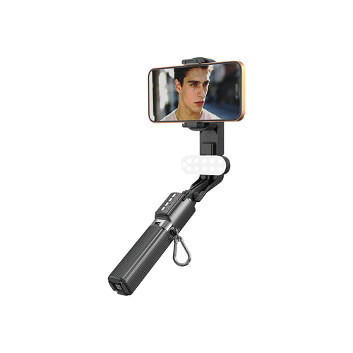 Lenyes LPH124 RGB Dolgu Işıklı Teleskopik Tripod ve Mini Selfie Çubuğu