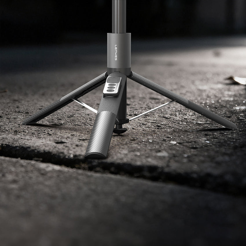 Lenyes LPH127 | 360° Dönebilen Bluetooth Kumandalı Tripod ve Selfie Çubuğu