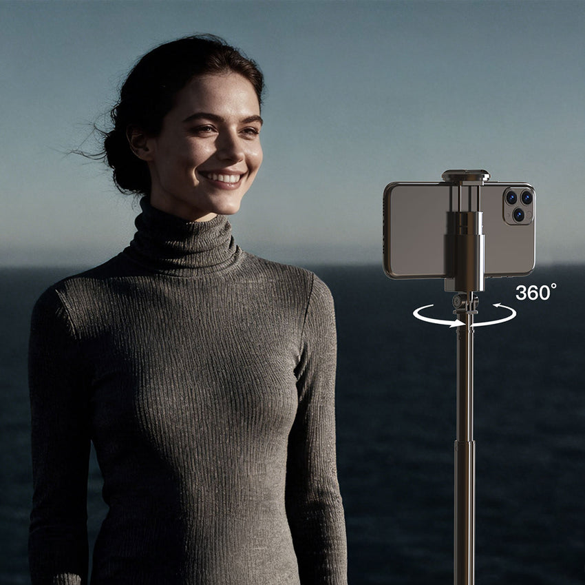 Lenyes LPH127 | 360° Dönebilen Bluetooth Kumandalı Tripod ve Selfie Çubuğu