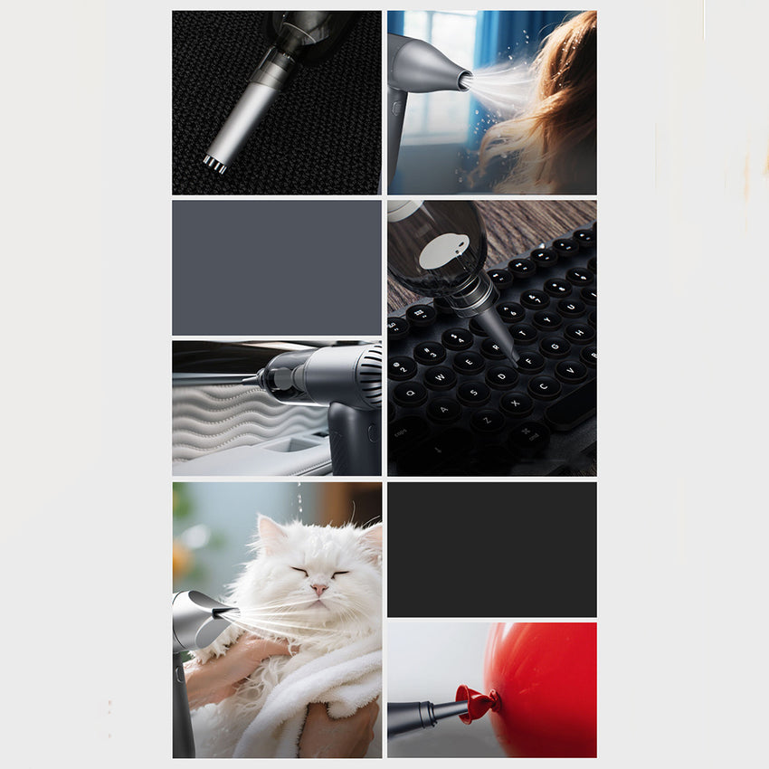 Lenyes LTF02 | 90000rpm LED Göstergeli Turbo El Fanı ve Toz Temizleyici