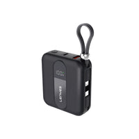 Lenyes P562L Dijital LED Göstergeli Dahili Type-C ve Lightning Kablolu Powerbank 22.5W 10000mAh