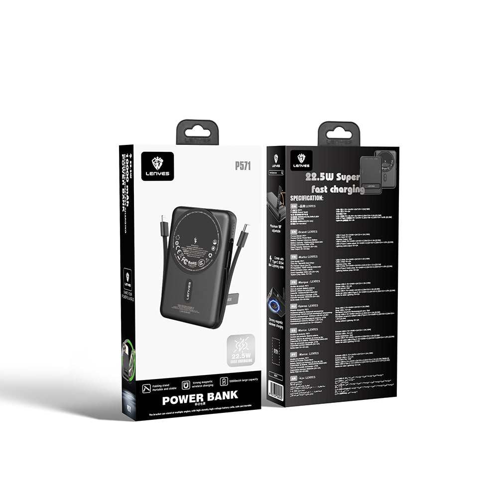 Lenyes P571 Standlı M-safe Powerbank 10000mAh