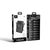Lenyes P571 Standlı M-safe Manyetik Şarj Özellikli Dahili Type-C ve Lightning Kablolu Powerbank 22.5W 10000mAh