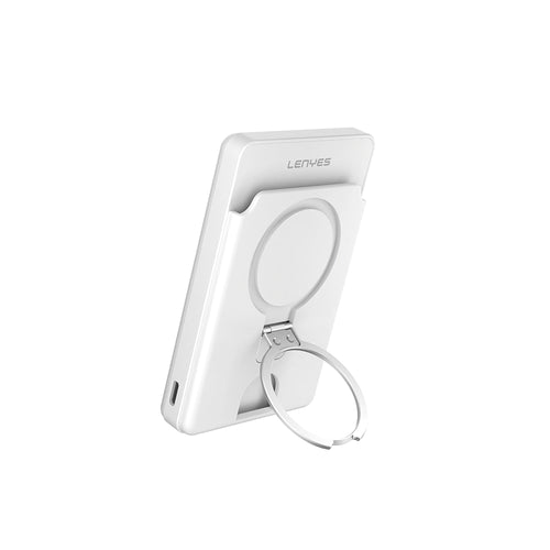 Lenyes PW0006D | PD  Apple Find My Destekli 20W Hızlı Şarj Kartlıklı Standlı Wireless Powerbank 5000mAh