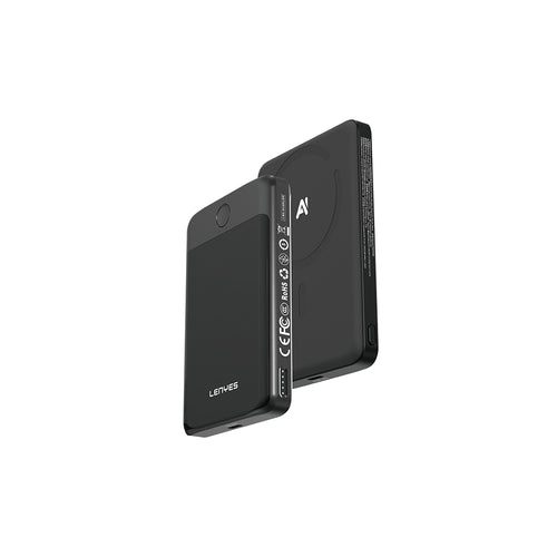 Lenyes PW0008D PD 20W 136 Dilde AI Destekli Çeviri Özellikli LED Ekranlı Ultra İnce Wireless Powerbank 15W 5000mAh