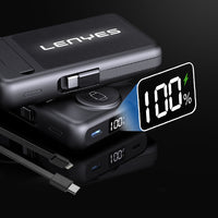 Lenyes PW1003D Akıllı Saat ve Telefon Şarj Özellikli Standlı Wireless Powerbank 22.5W 10000mAh
