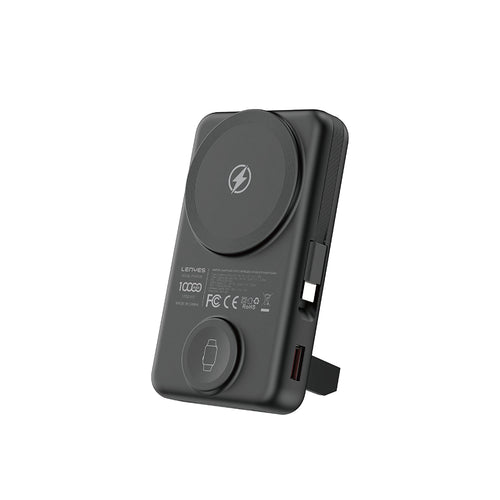 Lenyes PW1003D Akıllı Saat ve Telefon Şarj Özellikli Standlı Wireless Powerbank 22.5W 10000mAh
