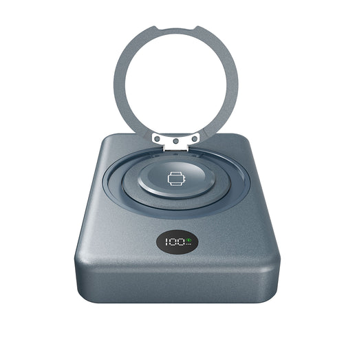 Lenyes PW1010D Standlı Akıllı Saat Kablosuz Şarj Özellikli Wireless Powerbank 20W 10000mAh