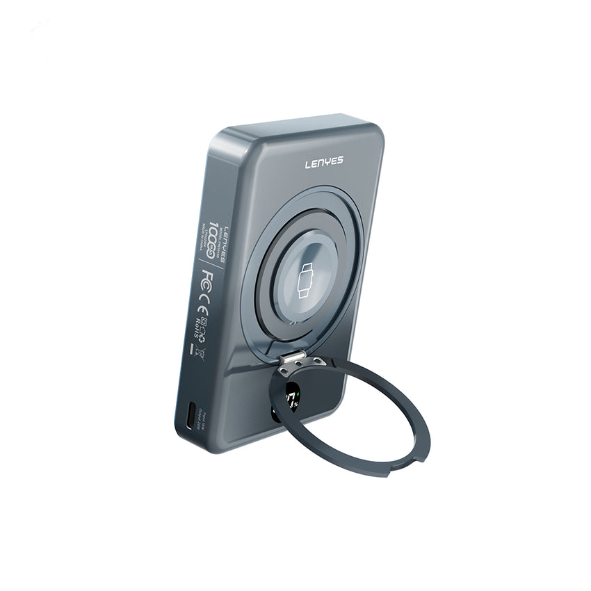 Lenyes PW1010D Standlı Akıllı Saat Kablosuz Şarj Özellikli Wireless Powerbank 20W 10000mAh