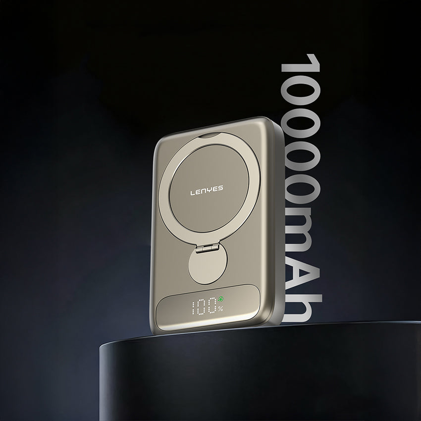 Lenyes PW1012D PD 20W 360° Döner Standlı Kablosuz Powerbank 15W 10000mAh