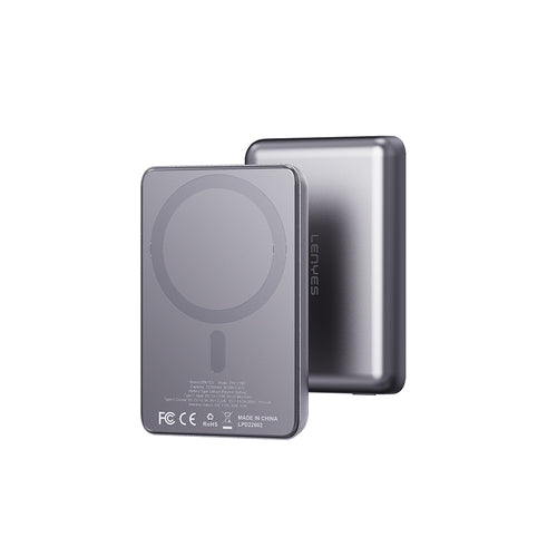 Lenyes PW1015D | Ultra İnce Manyetik Kablosuz Powerbank 15W 10000mAh LED Göstergeli