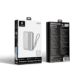 Lenyes PW1019D Qi2 Teknolojili Dahili Type-C Kablolu Wireless Powerbank 45W 10000mAh