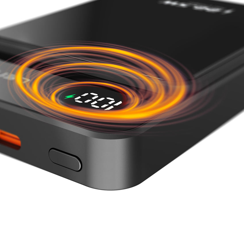 Lenyes PW126D | 22.5W Hızlı Şarjlı Manyetik Kablosuz & LED Ekranlı Powerbank 10000mAh