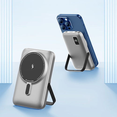 Lenyes PW134D | 20W Ultra İnce Standlı Wireless Powerbank LED Ekranlı 10000mAh