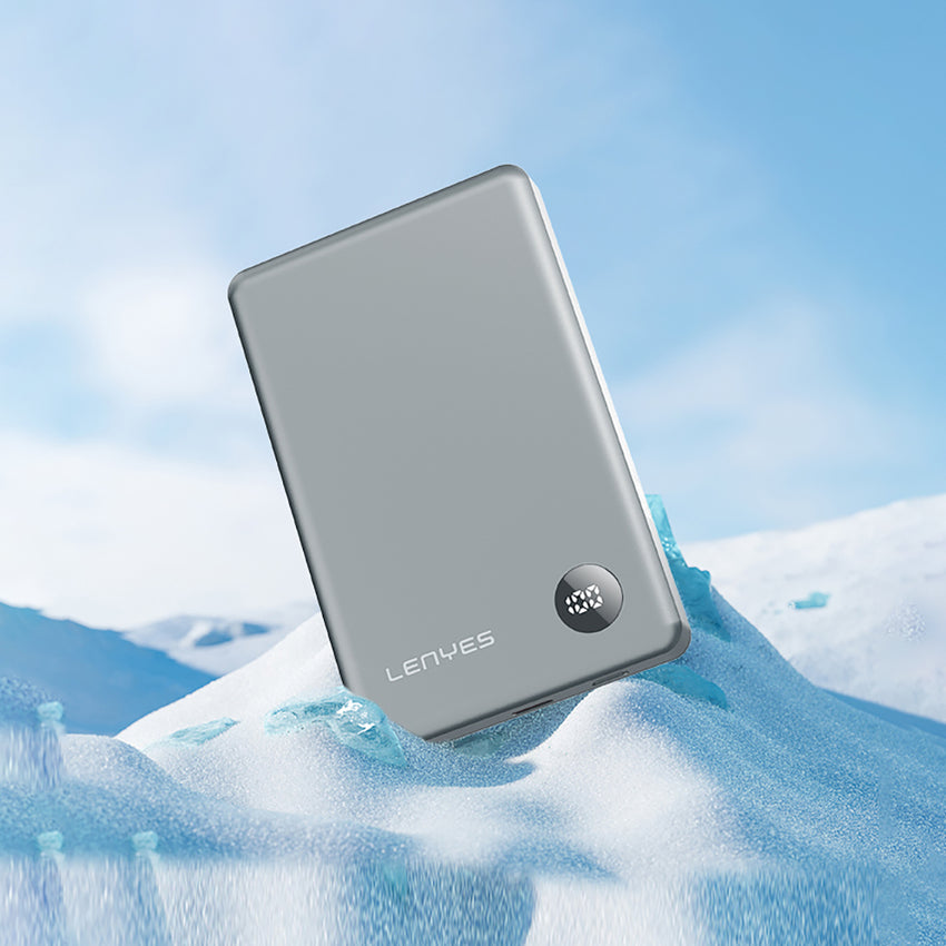 Lenyes PW137D | 20W Ultra İnce Wireless Powerbank LED Ekranlı 10000mAh