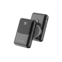 Lenyes PW223D | 22.5W Kablosuz Şarjlı LED Ekranlı Type-C & Lightning Powerbank 20000mAh