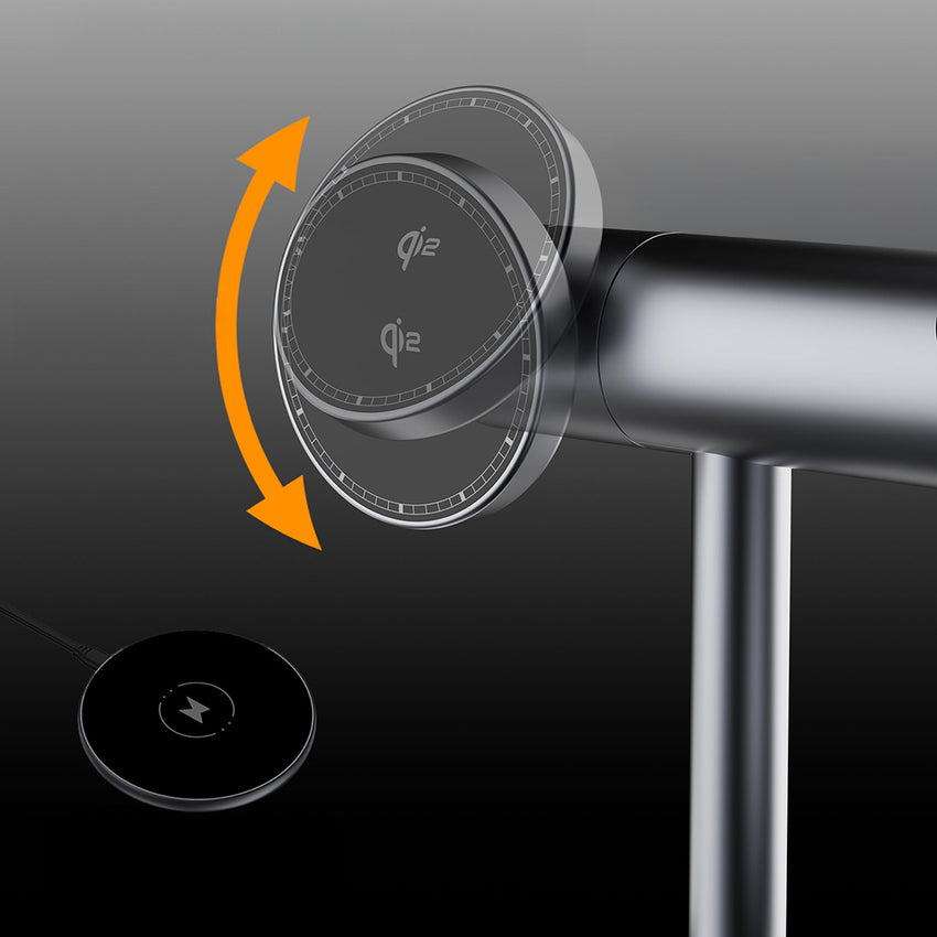 Lenyes PW319 Qi2 15W Ambiyans Işıklı 3in1 Kablosuz Şarj Standı | Telefon, Saat, Kulaklık Uyumlu