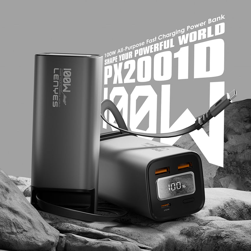 Lenyes PX2001D 100W Hızlı Şarj Özellikli Dijital LED Göstergeli Powerbank 20000mAh