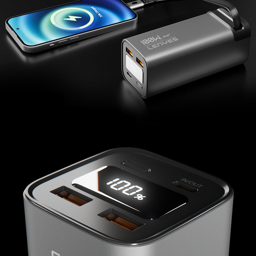 Lenyes PX2001D 100W Hızlı Şarj Özellikli Dijital LED Göstergeli Powerbank 20000mAh