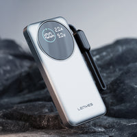 Lenyes PX2004D Dijital LED Ekranlı Dahili Lightning Kablolu Powerbank 22.5W 20000mAh