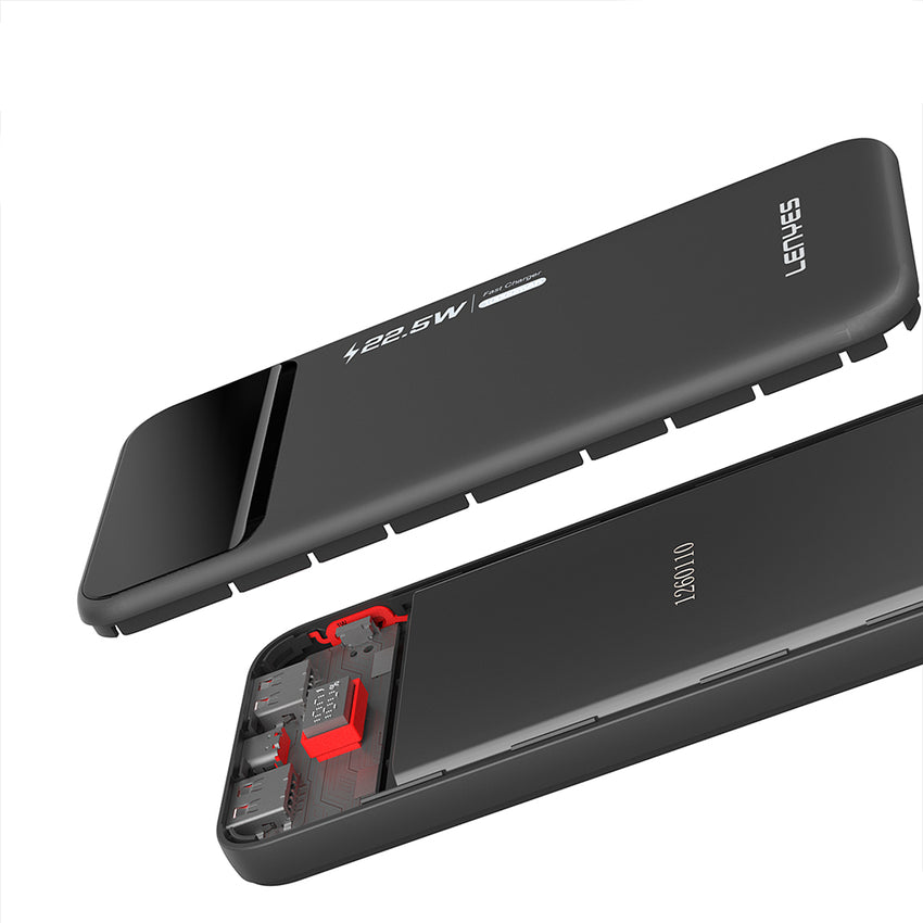 Lenyes PX254D Dijital LED Ekranlı PD 20W Hızlı Şarj Özellikli Powerbank 22.5W 20000mAh
