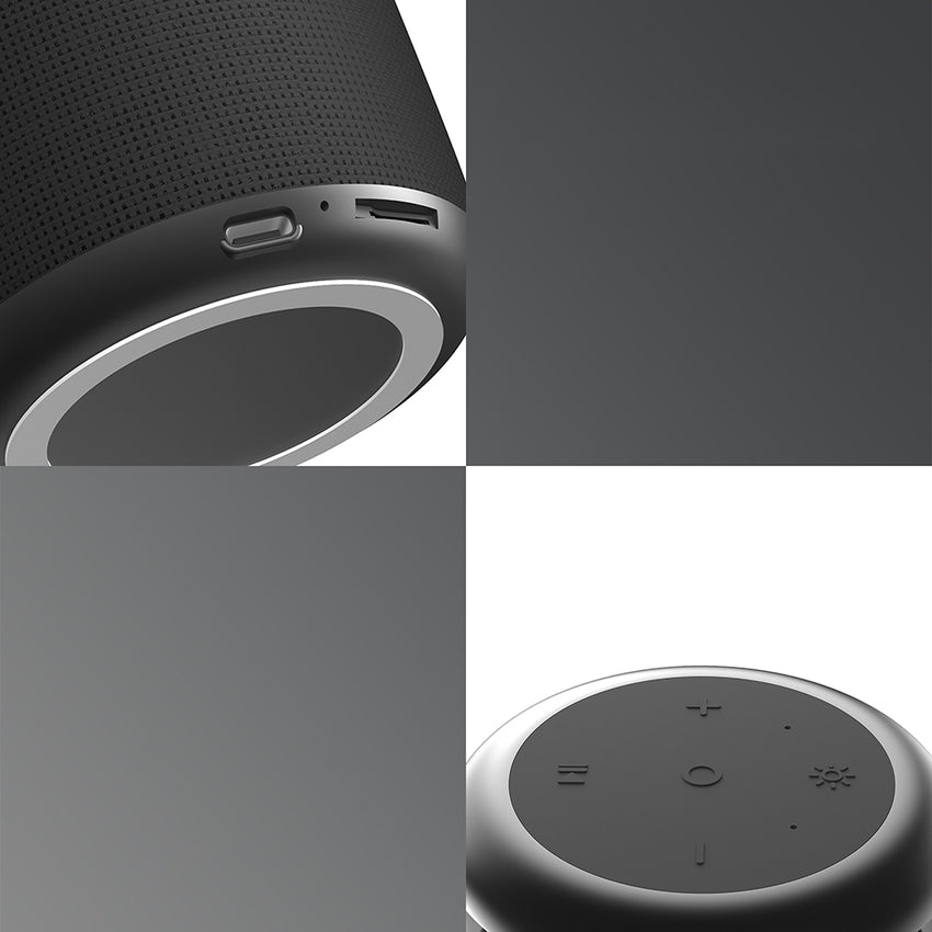 Lenyes S217 RGB Mikrofonlu Bluetooth Speaker | 10W & 360° Ses