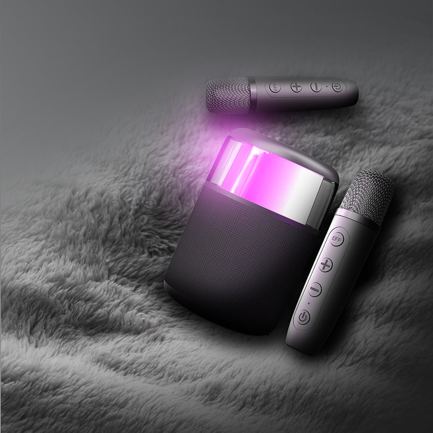 Lenyes S217 RGB Mikrofonlu Bluetooth Speaker | 10W & 360° Ses