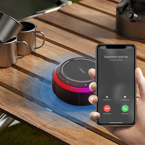 Lenyes S223 RGB Mini Bluetooth Speaker | IPX6 Su Geçirmez & Askılı
