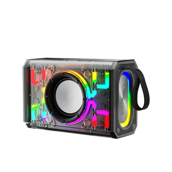 Lenyes S843 RGB Işıklı | Taşınabilir 20W TWS Bluetooth Hoparlör v5.3