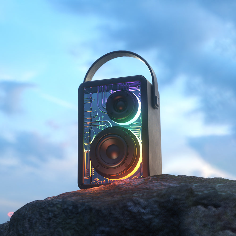 Lenyes S860 RGB Hoparlör | 80W Güç & 8000mAh Batarya