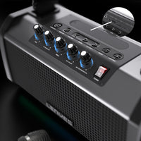 Lenyes S863 RGB Led Işıklı Mikrofonlu TWS Bluetooth Speaker Hoparlör v5.3