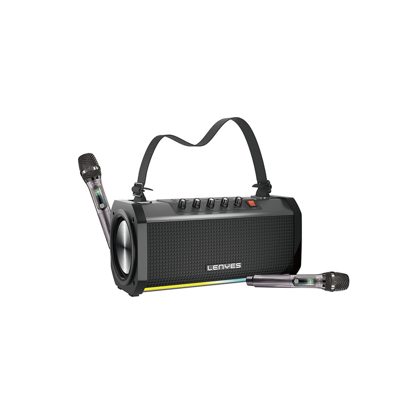 Lenyes S863 RGB Led Işıklı Mikrofonlu TWS Bluetooth Speaker Hoparlör v5.3