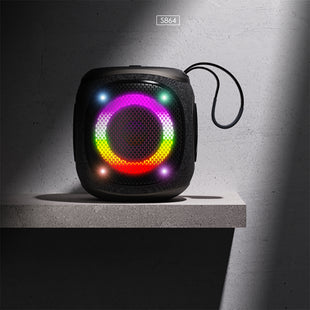 Lenyes S864 RGB Işıklı Bluetooth Speaker | 15W Güç & 6 Saat Müzik