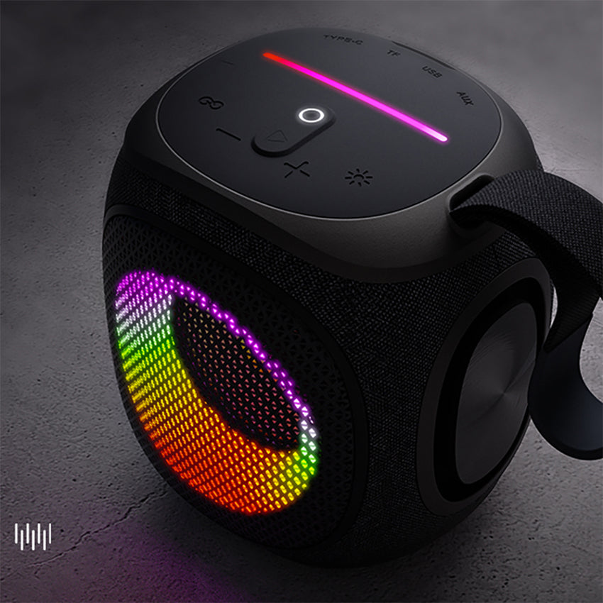 Lenyes S864 RGB Işıklı Bluetooth Speaker | 15W Güç & 6 Saat Müzik
