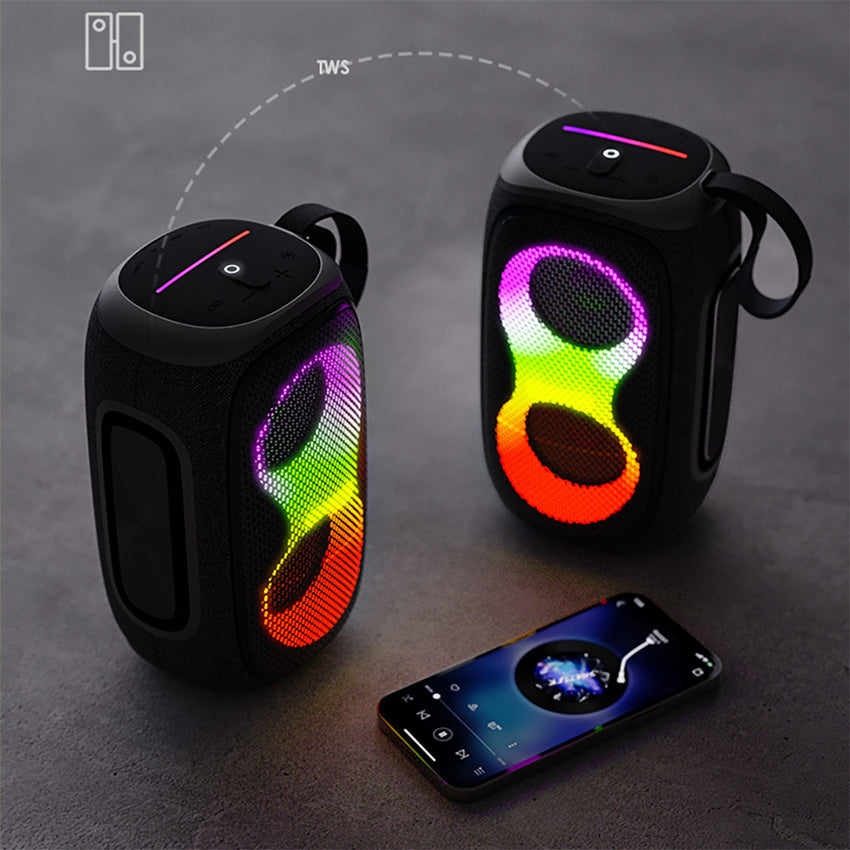 Lenyes S865 RGB Işıklı Bluetooth Speaker | 40W Güç & 6 Saat Pil
