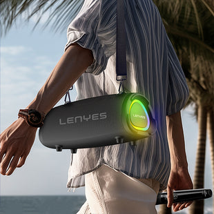 Lenyes S872 RGB Işıklı Bluetooth Speaker | 160W Güç & 9000mAh Pil