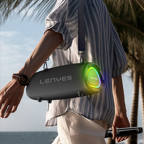 Lenyes S872 RGB Işıklı Bluetooth Speaker | 160W Güç & 9000mAh Pil