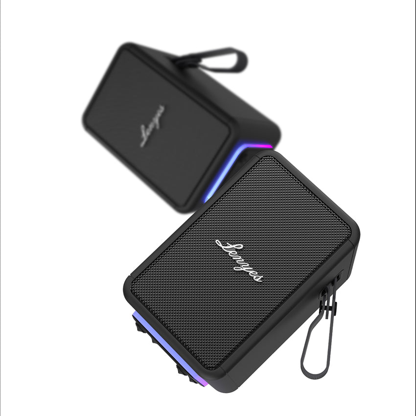 Lenyes S874 | Su Geçirmez RGB Askılı Taşınabilir TWS Bluetooth Hoparlör v5.3