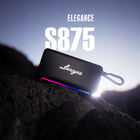 Lenyes S875 Elegance Serisi RGB Işıklı Taşınabilir Su Geçirmez TWS Bluetooth Hoparlör v5.3 – 40W